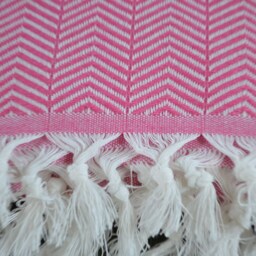 "Turkish Blanket, Turkish Bedspread, Turkish Towel, Throws, Herringbone Blanket, 79"" X 89" - thumbnail 4