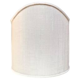 Pair Of Clip-On Shield Shades Rubelli Fabric Ivory Diaspro Pattern Mini Lampshade - Handmade in Italy - thumbnail 3