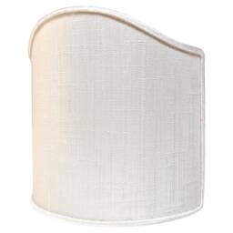 Pair Of Clip-On Shield Shades Rubelli Fabric Ivory Diaspro Pattern Mini Lampshade - Handmade in Italy - thumbnail 4