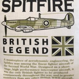 Supermarine Spitfire Raf Royal Canadian Air Force United States Army Forces Ww11 Fighter Aircraft Cushion Inner Included - thumbnail 2