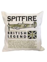 Supermarine Spitfire Raf Royal Canadian Air Force United States Army Forces Ww11 Fighter Aircraft Cushion Inner Included - thumbnail 1
