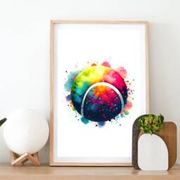 Tennis Wall Art Print - Set Of 3 Posters - Player Prints Poster Kids Room Artwork Gift Boys - thumbnail 2