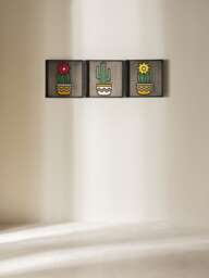Painting Wood Wall Art, Vertical Decor, Hanging, Housewarming Gift, Set Of 3