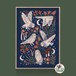 Owlsfine Art Print - Woodland Country Decor Interior Decor- Sustainable Gifting - thumbnail 2