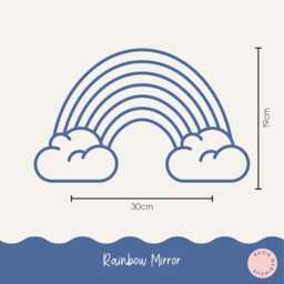 Rainbow Shatterproof Mirror Perfect Gift For Bedroom & Nursery Decor Children - thumbnail 4