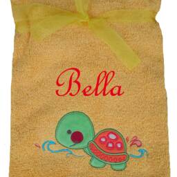 Children's Towel With Name & Motif Embroidered Baptism - thumbnail 3