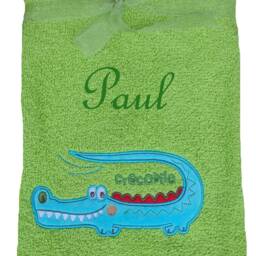 Children's Towel With Name & Motif Embroidered Baptism - thumbnail 2