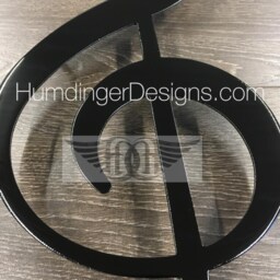 Metal Music Note Wall Art - Treble Clef Eighth Set - thumbnail 3
