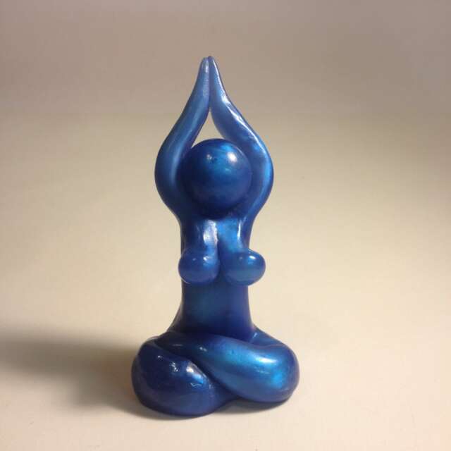 Serenity Meditation Yoga Goddess Sculpture - Figurine, Red Tent, Priestess, Inner Wisdom, Centering, Peace, Self-Sovereignty - image 1