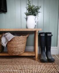 Rustic Reclaimed Wooden Bench/Hall Farmhouse Hand Crafted