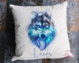 Wolf Cushion, Pillow, Gift, Warrior Gift, Gift For Her, Strength Of Wolf, Wolf, Female Birthday, Fight Like Warrior - thumbnail 1
