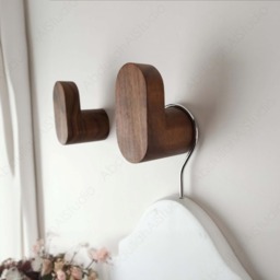 Walnut Wall Hook, Entrance Mount Nail, Oak Decorative Coat Simple Hat Modern Home Decoration Gift, 4Pcs, 8Pcs