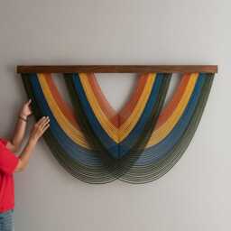 Macrame Wall Hanging, Tapestry Large Macrame, Modern Farmhouse, Home Decoration, Decor, Housewarming Gift V16 - thumbnail 1