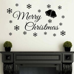 Merry Christmas, Wall Art Sticker, Vinyl Decal, Modern Transfer - thumbnail 3