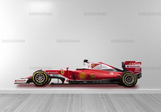 Formula 1 Full Color Decal, F1 Color Sticker, Wall Art, Cn 049 - image 1