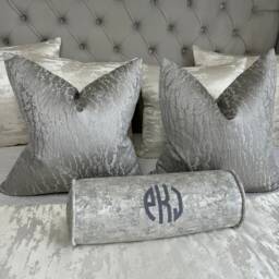 Personalized Cushion, Pillow With Embroidered Initial, Luxury Handmade Pillow, Cushion Monogrammed Design, Family Gift - thumbnail 4