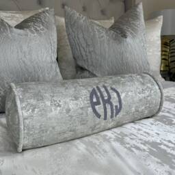 Personalized Cushion, Pillow With Embroidered Initial, Luxury Handmade Pillow, Cushion Monogrammed Design, Family Gift - thumbnail 2