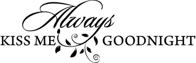 Always Kiss Me Goodnight Printable Wall Art