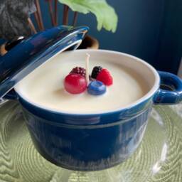 Berryific Soy Kitchen Crock Candles Featuring Very Berry & Strawberry - thumbnail 2