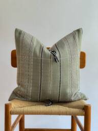 Hand Woven Natural Fiber Pillow Cover - thumbnail 1
