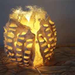 Felted Lamp. Wool Lamp, Night Light. Ukrainian Seller Ukraine Kyiv - thumbnail 2