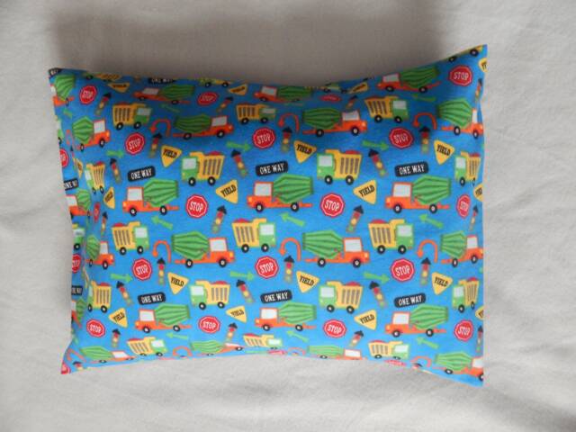 Construction Vehicles Pillowcase/ Newborn Toddler Children Kids Pillowcase/Boy's Pillowcase - image 1