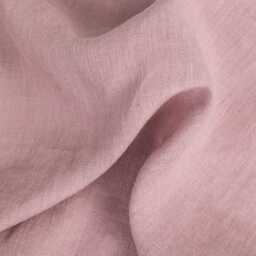 Woodrose Linen Sheet Set - Dusty Pink Stonewashed Bedding Breathable Flat Sheet, Fitted Pillowcases Pure Oeko-Tex Certified - thumbnail 3