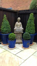 Stone Garden Buddha Of Light Ornament Statue & Plinth