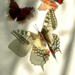 3D British Butterfly Decorations Natural Sun Catchers, Set Of 5 - thumbnail 2