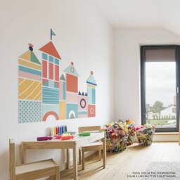 Big City Houses, Large Buildings, Nursery Interior Decor, Kids Puzzle, Gift For Kids, 3D Wall Art, Playroom - Skuctpc - thumbnail 2
