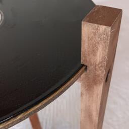 Record Table, Two Shelf Lp Retro Side Plant Stand - thumbnail 2