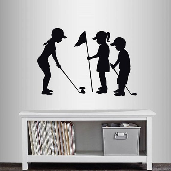 In-Style Decals Wall Vinyl Decal Home Decor Art Sticker Little Kids Girl Boy Playing Golf Sports Golfer Player Nursery Design 1395 - image 1