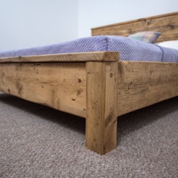 Bodmin Cabin Bed Frame Rustic Pine Solid Wood With Headboard & Bedside Cabinets Drawers Free UK Delivery - thumbnail 3