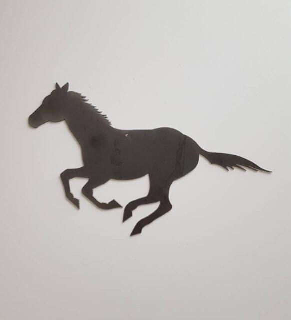Horse Metal Decor. Silhouette. Western Wall Art. Ranch Cowboy Cabin Birthday/Christmas Gift - image 1