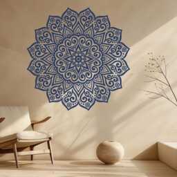 Mandala Vinyl Wall Decal Removable Boho Art For Yoga, Meditation - thumbnail 3