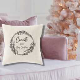 Christmas Gifts, Personalised Christmad Cushion, Personalized Cushions, Decor, Family Gift - thumbnail 4
