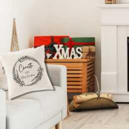 Christmas Gifts, Personalised Christmad Cushion, Personalized Cushions, Decor, Family Gift - thumbnail 3