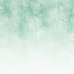 3D Tropical Leaf Wallpaper Mural, Light Green Wall Art, Peel & Stick - thumbnail 2