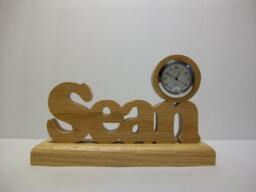 Personalized Desk Clock, Customize With A Name Or Word Of Your Choosing