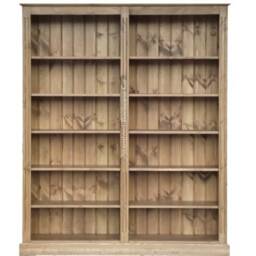 Solid Pine Display Shelving, 6Ft X 5Ft Library Bookcase, Large Storage Bookshelves - thumbnail 3