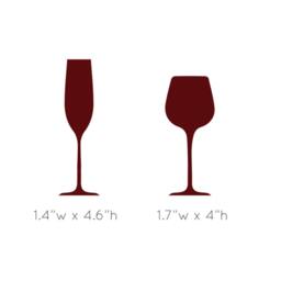Wine Glass Pattern Wall Decal - Diy Vinyl Art Stickers - thumbnail 3