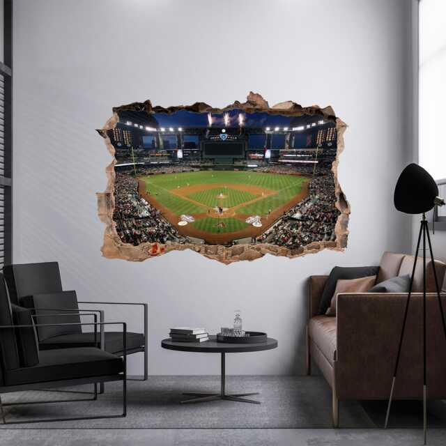 Chase Field Sticker Stadium Decal Baseball Wall Art Decal Fan Gifts Art Sticker Sport Wall Prints - image 1