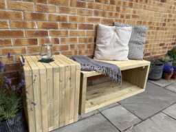 Solid Wood Outdoor Seating - Handmade Bench