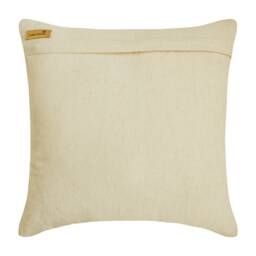 "Faux Leather Antique Gold Cushion Cover 16""x16" - thumbnail 4
