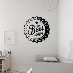 Craft Beer Vinyl Wall Art, Decal, Sticker, Transfer, Mural, Removable, Decor, Interior, Exterior, Peel & Stick, Full - 0657 - thumbnail 1