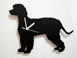 Irish Water Spaniel Dog - Wall Clock Silhouette - thumbnail 1