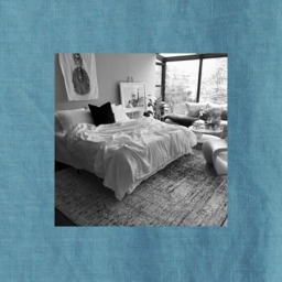 Sapphire Blue Linen Coverlet - Solid Bedspread Made To Order in The Usa Soft Bedding - thumbnail 1
