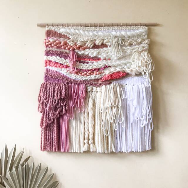 Bella Woven Wall Hanging - Tapestry Weaving Decor Art - image 1