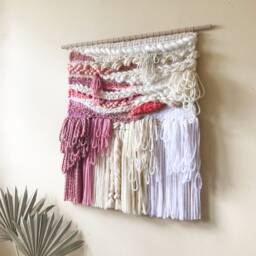 Bella Woven Wall Hanging - Tapestry Weaving Decor Art - thumbnail 2