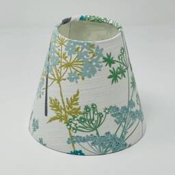 Teal Pistachio Country Hedgerow Small Candle Clip Tapered Chandelier Lampshade - thumbnail 3